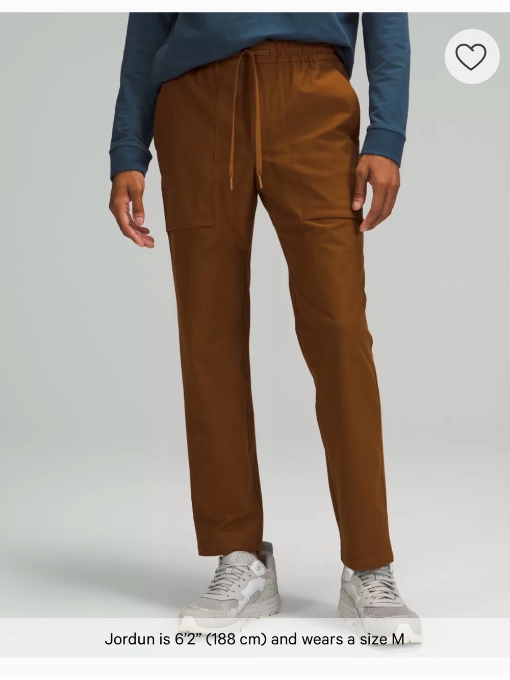Lululemon Men's Bowline Pant 30" Utilitech - Dark Khaki Color